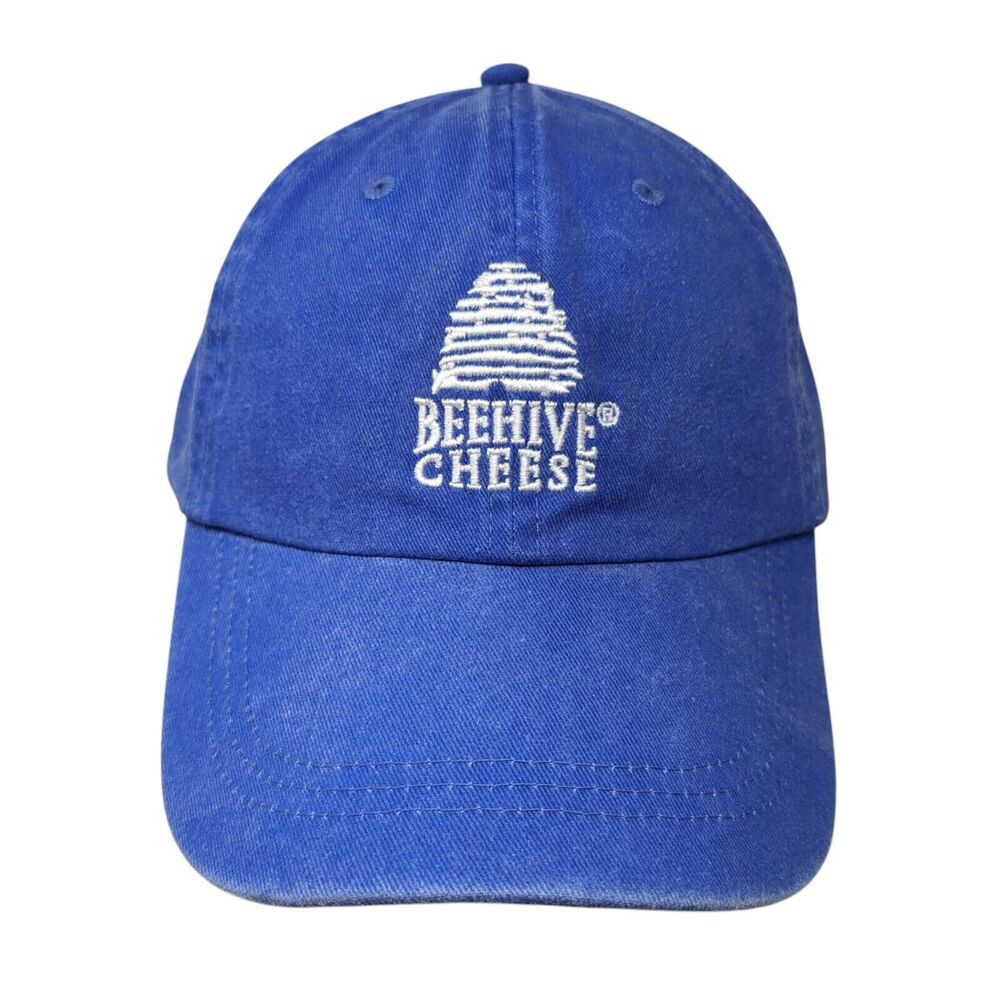 Beehive Cheese Slideback Hat Blue One Size Adjustable Embroidered HG